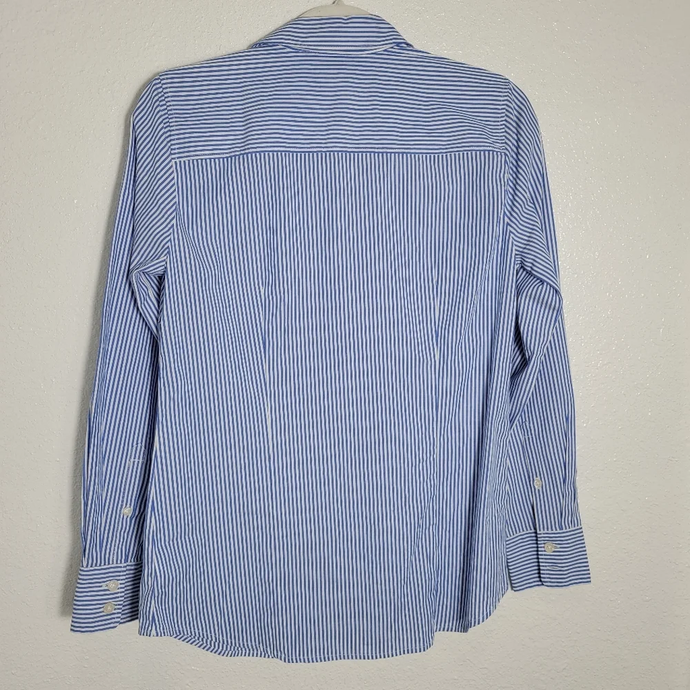 J Crew Factory Button-up cotton poplin shirt in signature fit BU009 NWT Sz XS - Picture 4 of 7